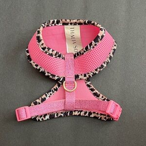 Thalia Sodi Pink and Black Leopard Print Harness